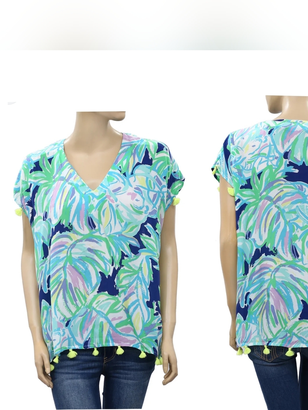 Lilly Pulitzer Tropical Tassel Top Kimono – L/XL